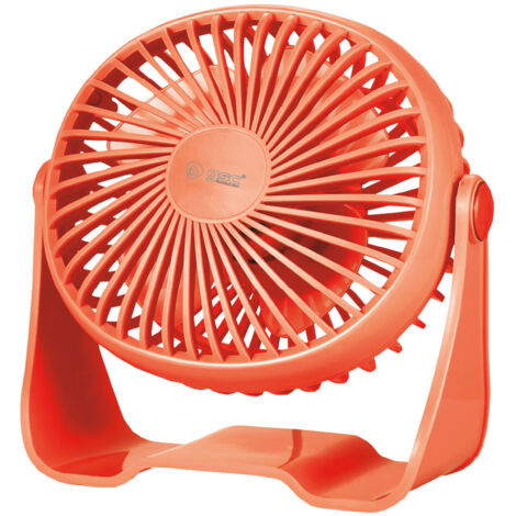 Ventilatore da tavolo Mini Alua USB Ø15cm 3W Rosso