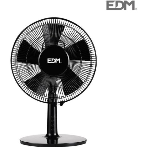 Ventilatore da tavolo nero 40w pale ø 30cm edm EDM 33502