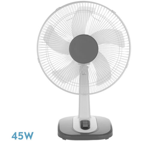 Ventilatore da tavolo oscillante Arroyo Grande bianco/grigio da 45 W
