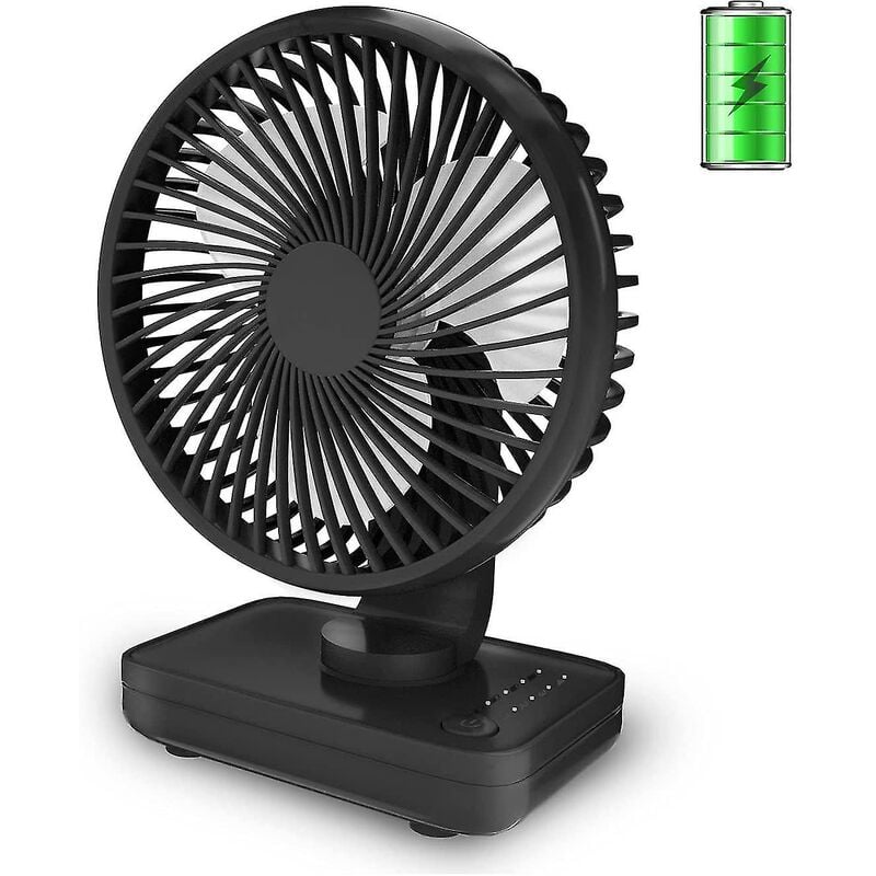 Ventilatore da tavolo piccolo Ventilatore portatile silenzioso Alimentazione a batteria Pers