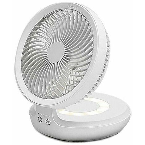 Ventilatore da tavolo USB, ventilatore da tavolo silenzioso portatile ricaricabile con ventola di raffreddamento personale pieghevole a 4 velocità