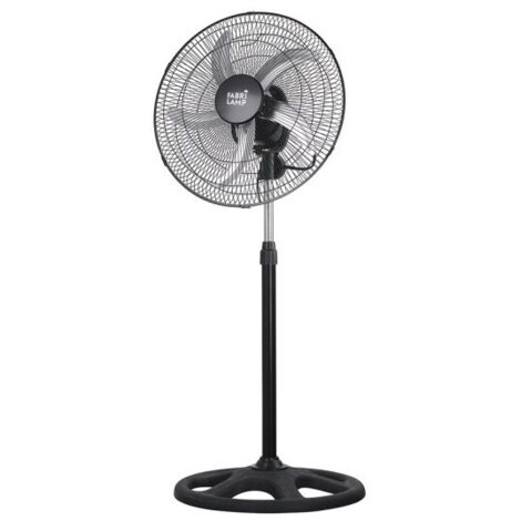 Ventilatore da terra abrila 75 watt nero alluminio