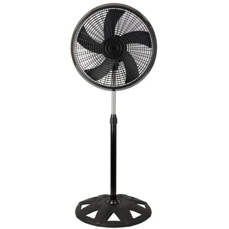 Ventilatore da terra Acute nero oscillante da 65 W