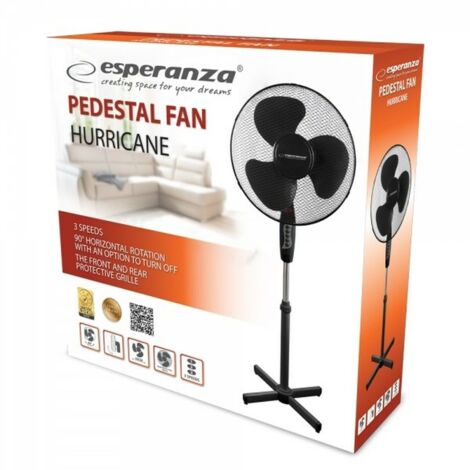 Ventilatore da terra Esperanza EHF001KK nero 3 velocità