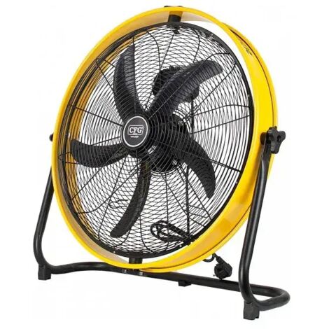 Ventilatore da terra o a parete CFG Yellow Circle 60 nero e giallo