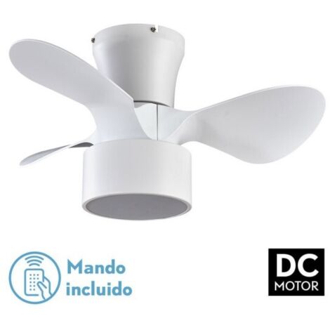 FABRILAMP Ventilatore dc 24w kos white 3 pale 60d 6 velocità 2390lm 3000-4500-6000k con telecomando, memoria e timer