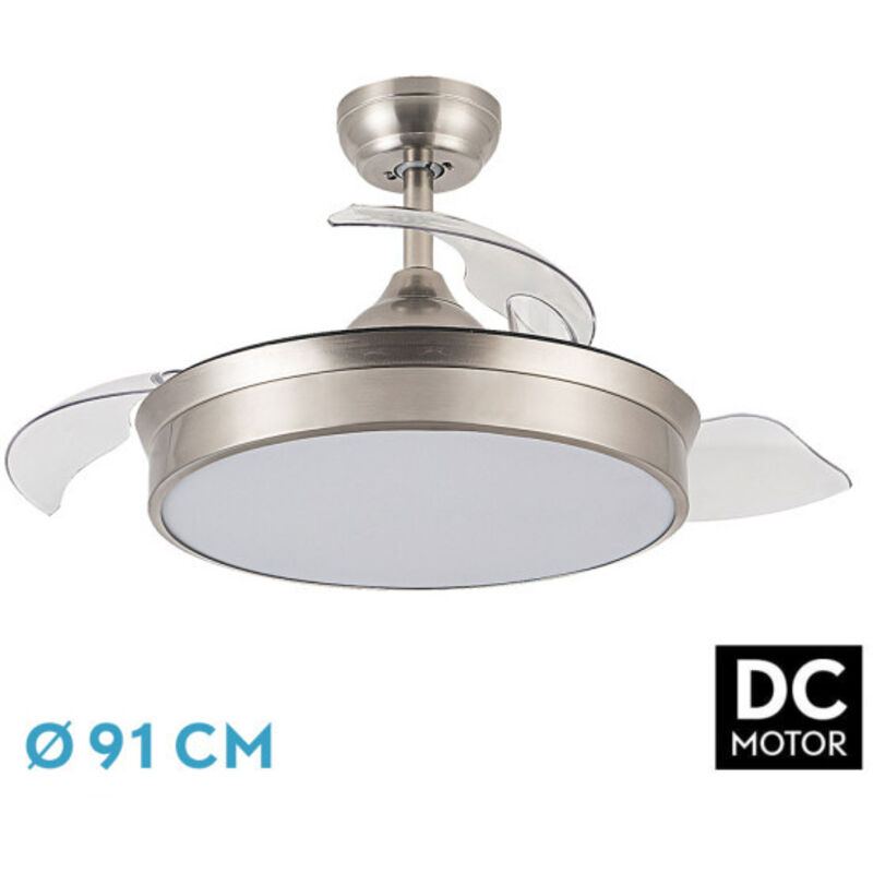 Ventilatore dc 48W Cala Nichel 3 Pale