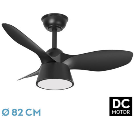 Ventilatore DC Cubic 36W Nero 3 Pale