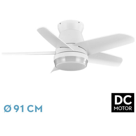 Ventilatore DC Neutron 24W Bianco 5 Pale