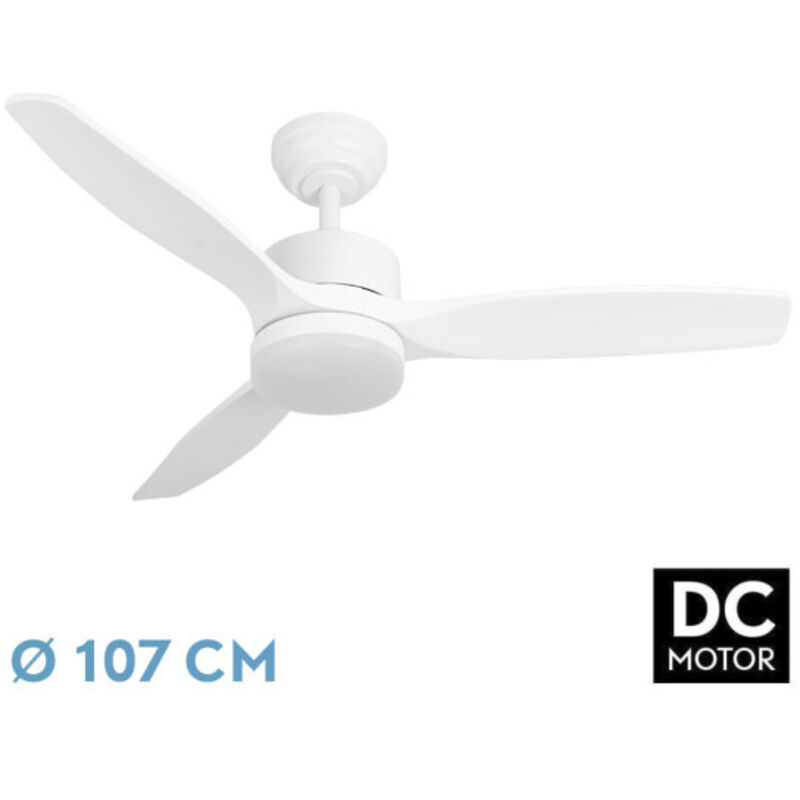 Ventilatore dc Torino Bianco 24W 3 Pale