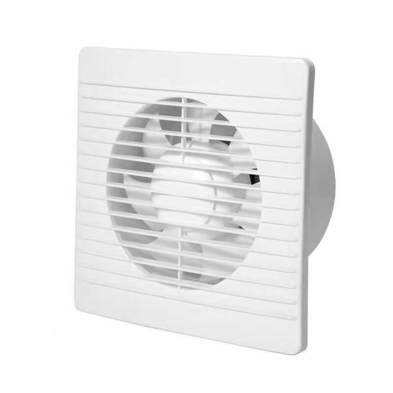 Ventilatore di Scarico 100mm 12W 130m³/h con Valvola di Ritegno e Interruttore a Catena, Ventilatore per Finestra e Parete per Cucina Bagno Serra