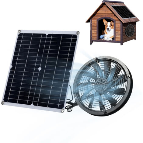 Ventilatore di scarico a pannello solare da 30 W 18 V, impermeabile IP65, per esterni, portatile, ideale per camper, serre, cucce per animali e pollai.