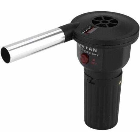 Ventilatore elettrico per barbecue, portatile a batteria (batteria non inclusa) per picnic e barbecue all'aperto.