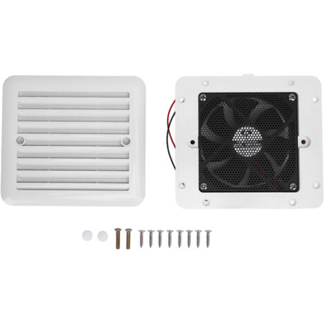 Ventilatore laterale 12V per camper - 5,51x5,12x1,77", circolazione dell'aria efficiente, repellente per insetti, per roulotte, barca