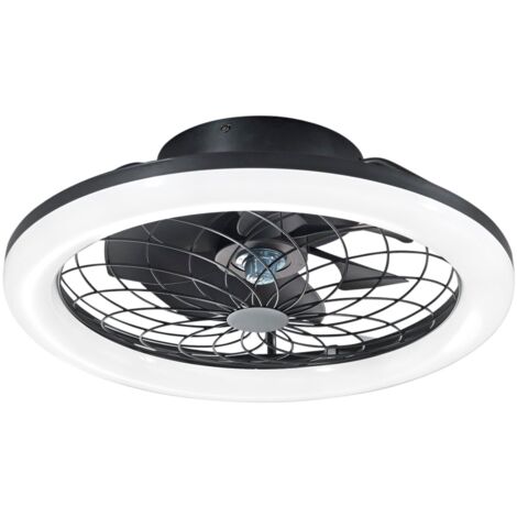 "Ventilatore LED ETESIA 30W nero estate/inverno 6 velocità con Wi-Fi"
