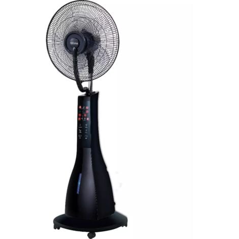 ventilatore nebulizzatore a piantana qlima "fms40" nero 90w