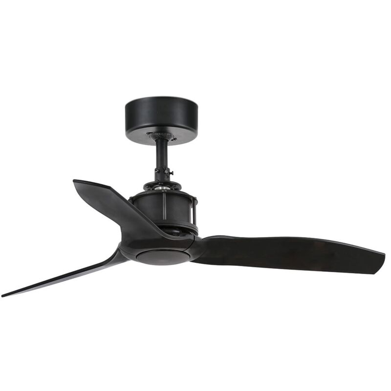 Faro Barcelona - just fan Ventilatore da soffitto nero mate senza luce 33424