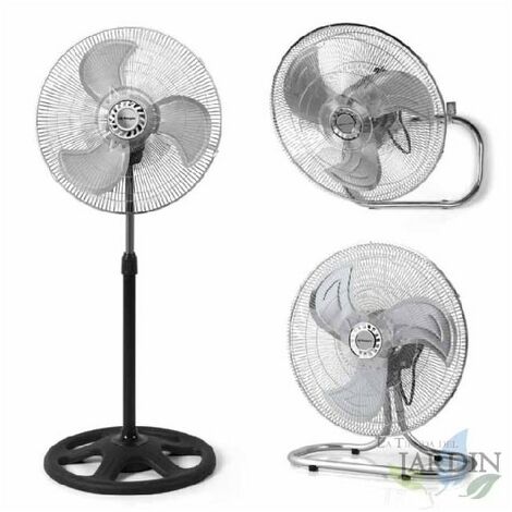 Ventilatore da parete con telecomando, 4 pale 3 velocità per montaggio a  parete, ventilatore industriale oscillante regolabile, alta velocità/Heavy