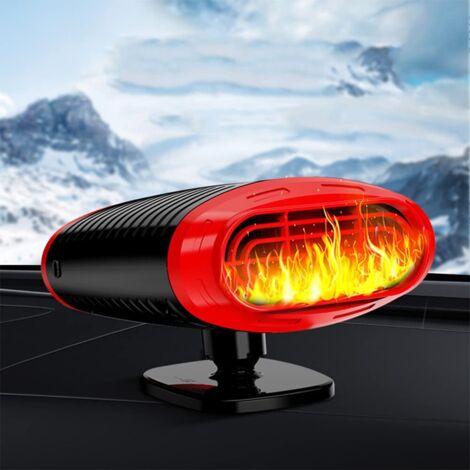 Ventilatore per auto, mini ventilatore elettrico da 12 V per aria calda, riscaldamento rapido, sbrinamento, neve, antiappannamento