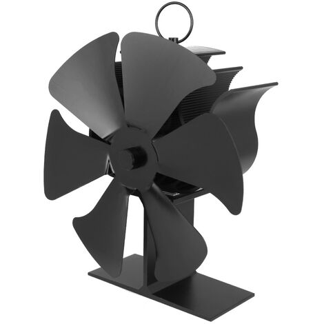 Ventilatore per camino Thermal Power Ventilatore per caminetto a legna per fuoco reale Stufa per riscaldamento a 6 foglie Petali per ventilatore per stufa a cherosene