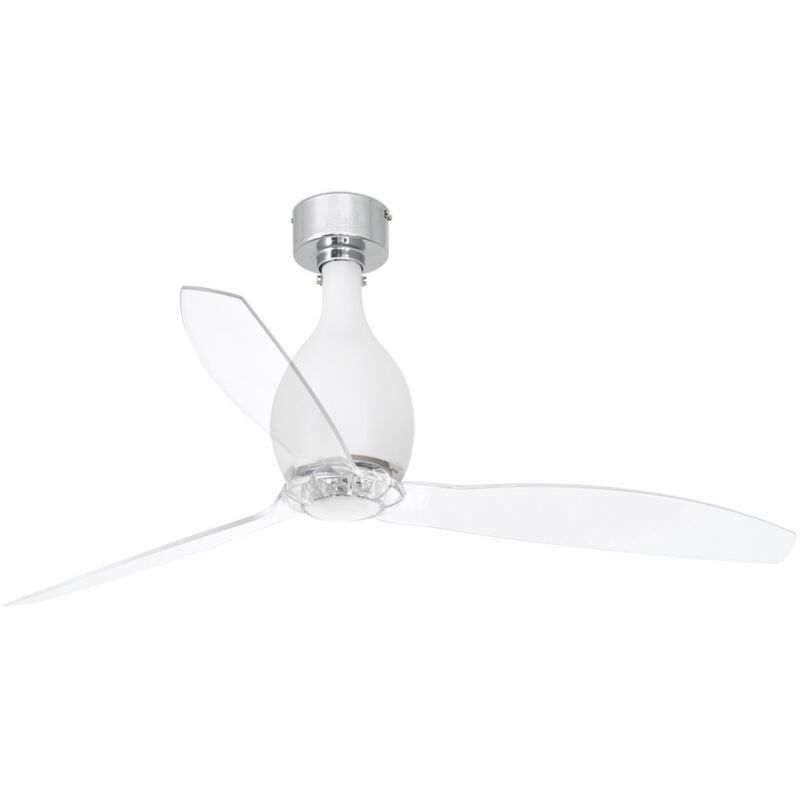 Image of Mini eterfan Ventilador de techo blanco mate/transparente con motor dc sin luz 32025