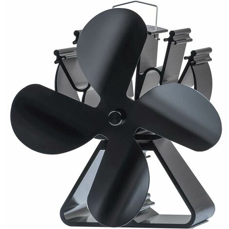 Ventilatore per Stufa a Legna Ventilatore per Camino Ventilatore per Stufa a Calore Ventilatore per Stufa a Pellet per Camino/Bruciatore/tronchi/Camino (Design Stabile a Base Triangolare)