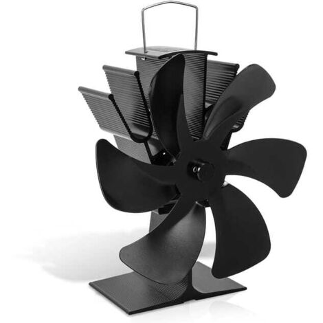 Ventilatore per stufa a legna, ventilatore silenzioso per camino a 6 pale per camino/stufa a legna/stufa a pellet