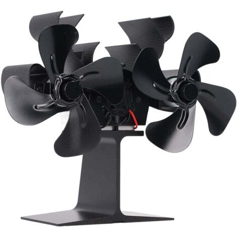 Ventilatore per stufa Ulisem a 8 pale, facile da installare, alimentato a calore, ventilatore per stufa in lega di alluminio a basso rumore per la riparazione