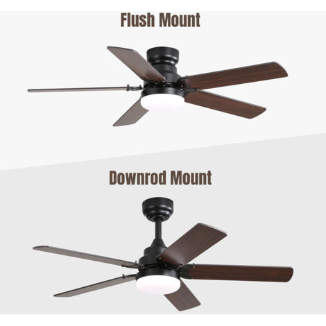 Ventilatore piccolo con luce, telecomando,  106,6 cm, pale bicolori