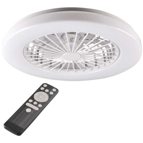 Ventilatore plafoniera LED CCT con telecomando bianca Polux
