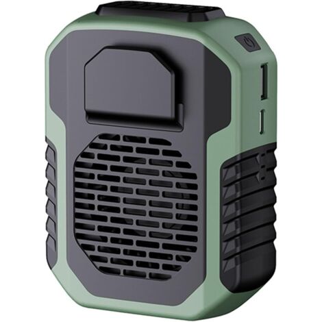 Ventilatore portatile con clip da cintura, ventilatore portatile con clip da cintura, mini ventilatore da cintura ricaricabile tramite USB, ventilatore da cintura per escursionismo, campeggio, cantier