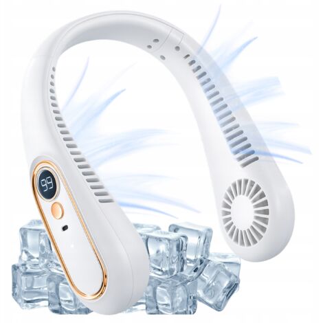 Ventilatore portatile USB da collo con 5 velocità e LED