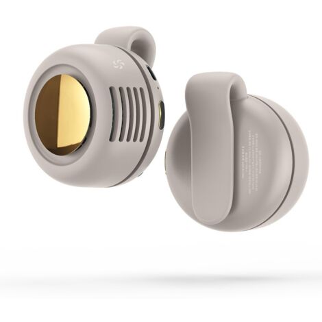 Ventilatore portatile, ventilatore a clip ricaricabile con 3 velocità, ventilatore a clip portatile e silenzioso, rotazione a 360°, silenzioso per cintura e accessori da viaggio per esterni (bianco)