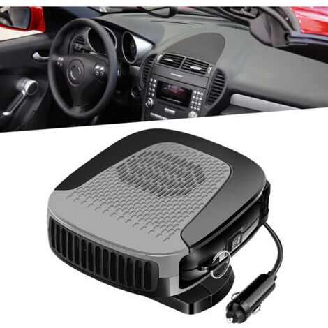 Ventilatore riscaldante per auto da 12 V, rotazione a 360°, sbrinatore per parabrezza interno auto, riscaldamento rapido del veicolo