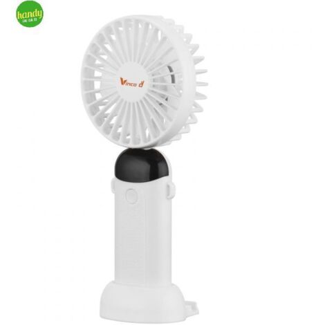 Ventilatore Vinco ricaricabile con portacellulare