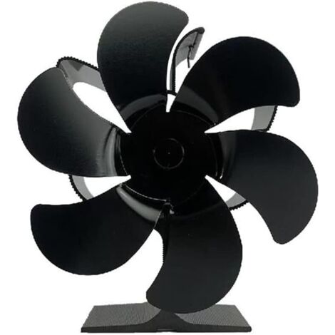 Ventilatori da camino portatili neri, ventilatori da stufa silenziosi alimentati a calore per risparmiare sui costi domestici, strumenti di distribuzione efficiente del calore