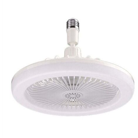 Ventilatori da soffitto con telecomando e luce, base convertitore E27, intelligenti e silenziosi per camera da letto e soggiorno