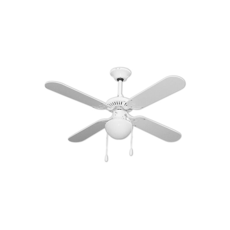 Image of Nextradeitalia - ventilatore niklas soffitto fly t 105 4 pale in mdf diametro 105 cm 1 lampada