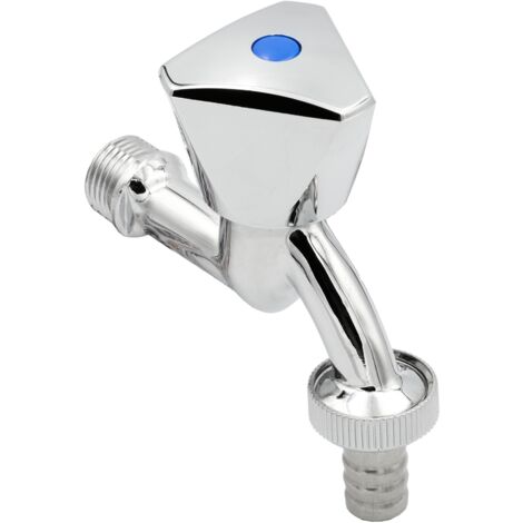 Ventilauslaufhahn 1/2" Anschluss x 3/4" Abgang mit 14mm Schlauchtülle