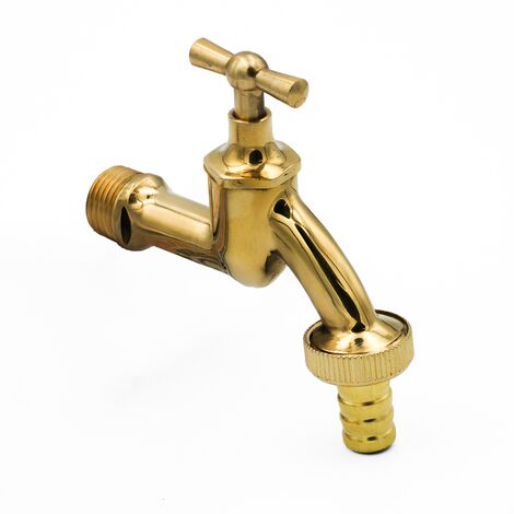 Ventilauslaufhahn 3/4" Anschluss x 1" Abgang mit 20mm Schlauchtülle