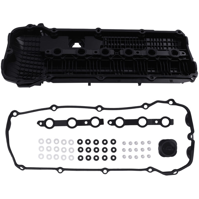 Image of Ventildeckel Zylinderkopfhaube + Dichtungen for bmw M52 / M54 Motor E39 E46