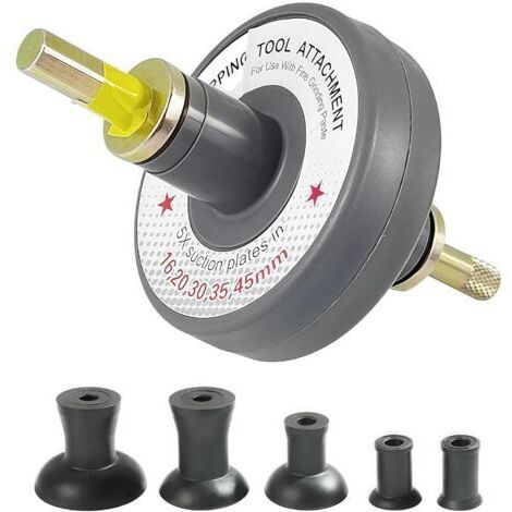 Ventileinschleifwerkzeug-Set, Kfz-Reparaturschleifer, Saugventileinschleifwerkzeug, Ventileinschleifwerkzeug-Aufsatz mit 8 Saugplatten, 1000 bis 1250 U/min