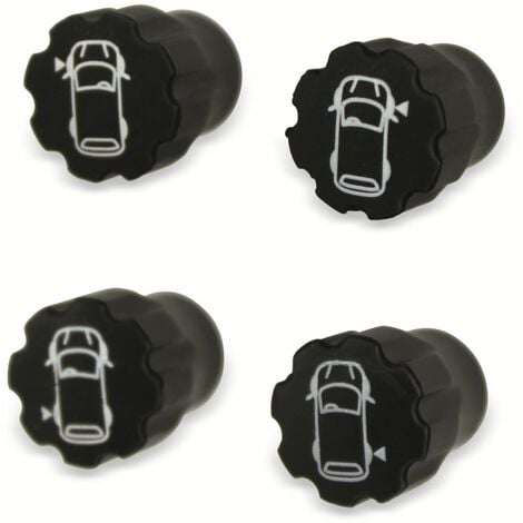 Reifen ventil kappen, Kunststoff, Staubschutz kappe für PKW-Reifen,  Motorrad, LKW, Fahrrad, e-Roller, Hoverboard Schwarz Stück 5 Stück