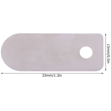 Ventilplatte für Luftkompressor, 30 Stück, leise ölfreie Maschine, Ersatzteile aus Aluminium (kurze Ventilplatte 13x33mm)