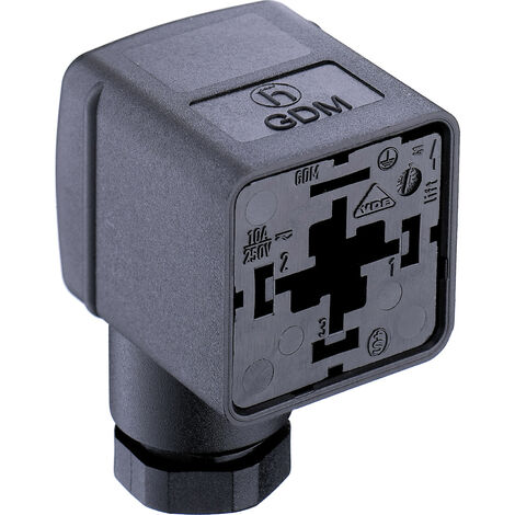 Ventilstecker GDM2106 Schwarz GDM2106 Pole:2 + PE 934888100-1 Belden Inhalt: 1 St.