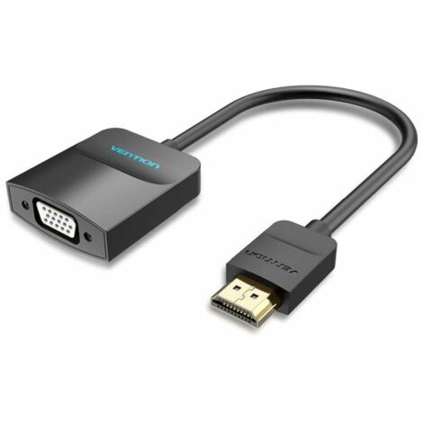 Vention 42161 Convertitore da HDMI maschio a VGA femmina - Jack 3,5 femmina/ 15 cm/nero