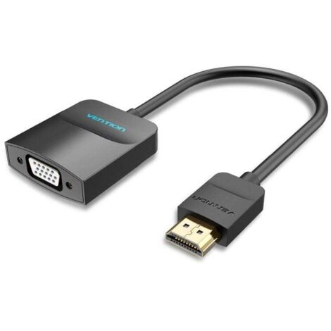 Vention 42161 HDMI Stecker zu VGA Buchse Konverter - Buchse 3.5/ 15cm/ Schwarz