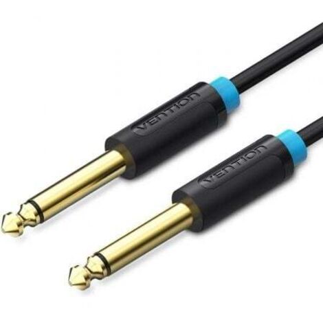Vention Cable Estéreo BAABH/ Jack 6.5 Macho - Jack 6.5 Macho/ 2m/ Negro