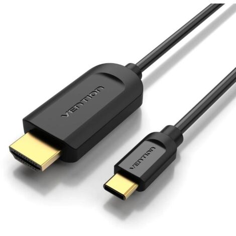 Vention Cable HDMI 1.4K CGUBH/ USBUSB Type-C Male - HDMI Male/ 2m/ Black