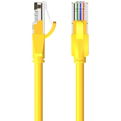 Vention Netzwerkkabel UTP CAT6 RJ45 Ethernet 1000Mbps in Gelb RJ45 auf RJ45 1m